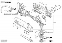 Bosch 0 603 401 003 Pws 6-115 Angle Grinder 230 V / Eu Spare Parts